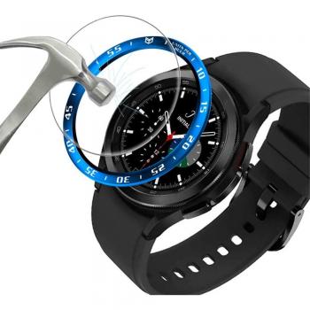 Galaxy Watch 4 Classic 46mm/42mm Tempered Glass Protector with Bezel Ring