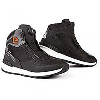 Scarpe Moto Donna Eleveit ANTIBES WP Canvas Lady Nero Impermeabile 40