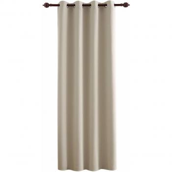 Deconovo Thermogardine Hitzeschutz 280x140 cm Creme 2er Set 1 Stück