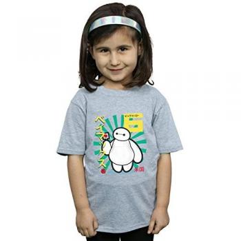 T-shirt enfant Disney Big Hero 6 avec Baymax Gris