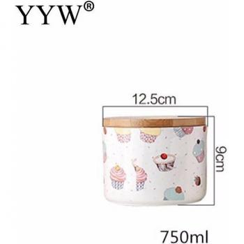 Cake Pattern Kitchen Jars