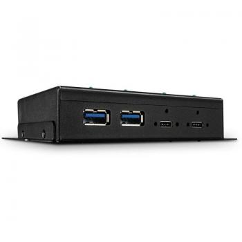 Lindy USB-C Metall Hub (USB C), Dockingstation + USB Hub, Schwarz