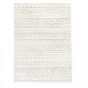 Tapis Salon Tinca 160x230 Motif Scandinave en Laine