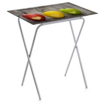 Mesita Plegable para Terraza con Bandeja Extraíble