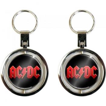 Portachiavi AC/DC girevole con logo One Size