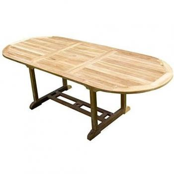 Table Ovale en Teck Premium Milana 180-240x100x75