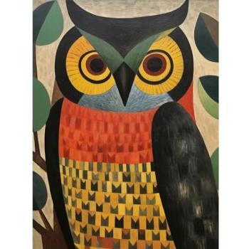 Bold Yet Subtle Owl Design Artwork