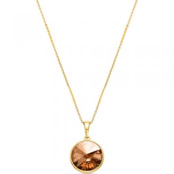 Collar Okhel de Luxenter en Cristal Amarillo y Oro Amarillo de 18k