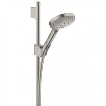Axor Uno² Set de Ducha Hansgrohe con Teleducha y Raindance Select S 120, Acero Inoxidable Óptico