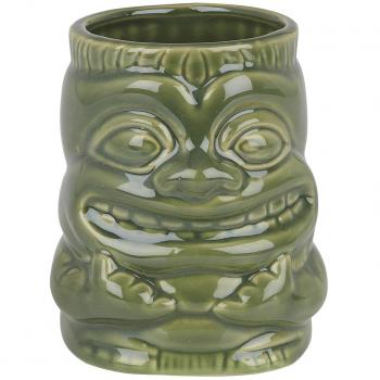 Ceramic Tiki Cocktail Cup – Sea Green, 425 ml, Handle Included