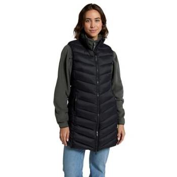 Frankie Women's Tailored Longline Gilet – Black, Padded, Size 10, PFC Free
