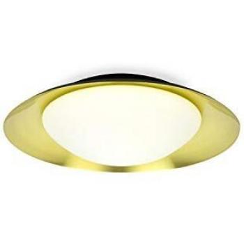 Side LED Indoor Medium Flush Wall Light Black, Gold