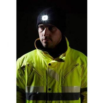 Portwest Beanie USB Rechargeable LED Head Light, Size: One Size, Colour: Black, B029BKR
