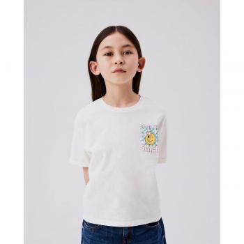 Camiseta blanca de manga corta para niña NAME IT
