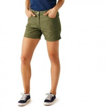 Short Chino Femme Vert, Taille 46