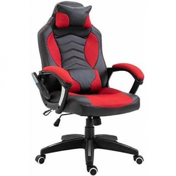 Silla de Escritorio HOMCOM con Calefacción y Masaje