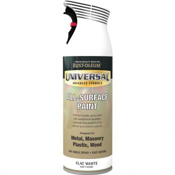 Rust-Oleum 400ml Matt White All-Surface Spray Paint