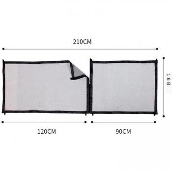 Zippered Pet Mesh Gate for Doorways
