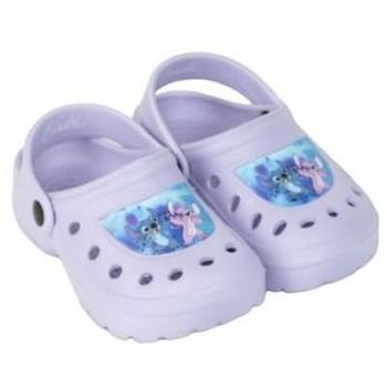 Zuecos de Verano Morados para Niños – Estampado Elsa y Anna