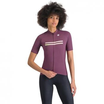 Maillot Femme XS Sportful Joy Violet Grenat
