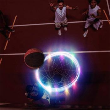 Solar-Powered Basketball Hoop Light