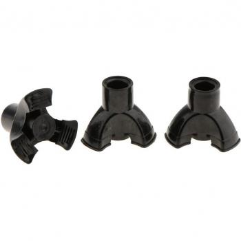 Heavy Duty Rubber Cane & Crutch Tips 7/8 Inch Black