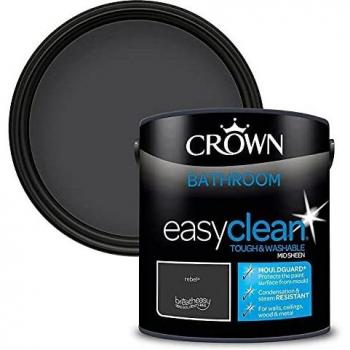 Crown 2.5L Easyclean Mid Sheen Bathroom Emulsion