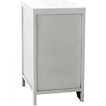 CLP Chiara Nachtschrank – Shabby Chic Holzschrank Weiß lackiert