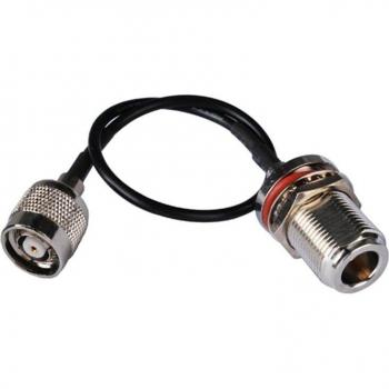 N‑Typ Superbat Kabel (15 cm) – RG174 mit Schott Jack O‑Ring auf RP‑TNC, gerader Stecker, kompatibel mit Mobilfunk