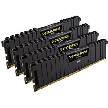 Corsair DIMM 64 GB DDR4-2400 (4x 16 GB) Quad-Kit, Arbeitsspeicher, schwarz