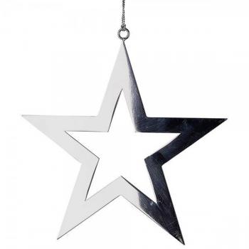 Fink Christbaumschmuck Insa Stern Edelstahl Silber 20,5cm