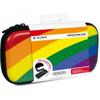 Étui de transport rigide Arc-en-ciel BigBen pour Nintendo Switch/Lite/OLED