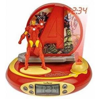Lexibook Reloj Despertador Proyector Iron Man