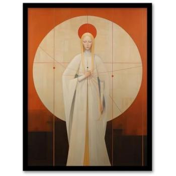 Sacred Femme Spiritual Portrait – Framed