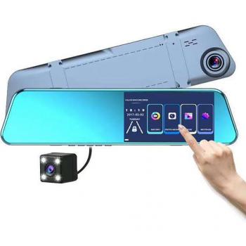 5.18 Inch Dual Lens Touchscreen Car Video Recorder