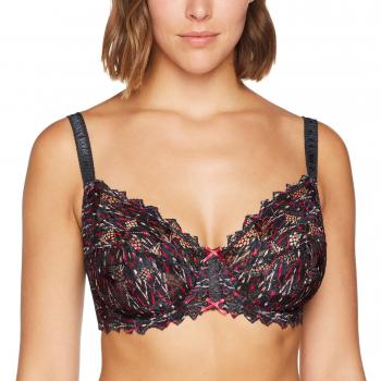 Arum Mosaïc Sujetador con Aros para Mujer, Negro, Sans Complexe