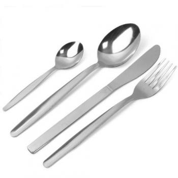Millenium Stainless Steel Dessert Fork, Knife, Spoon, and Coffee Spoon Set (12-Piece)