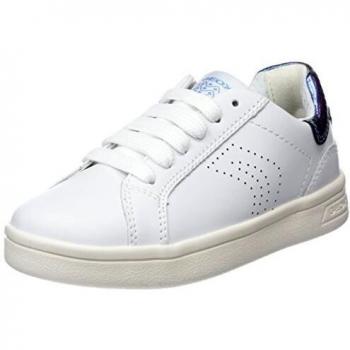 Geox J Djrock A, Sneakers Basses Garçon Fille, Blanc