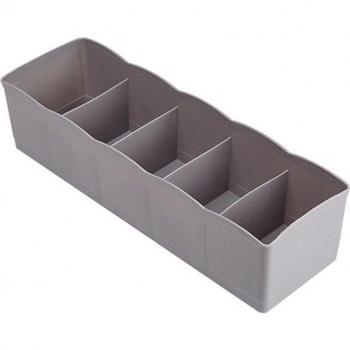 Tiroir multifonctionnel gris – organisation des dessous et accessoires