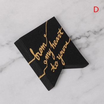 10pcs Gold Foil Thank You Hang Tags