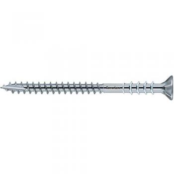 Eurotec Justitec Verstellschraube 6 × 145 mm TX25 mit Stahlweißbeschichtung –