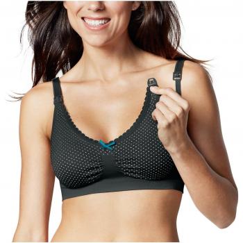 Top Senza Spalline Medela per Gestanti e Allattamento, Nero, 44-46