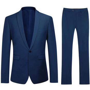 Royal Blue Formal Wedding Business Suit