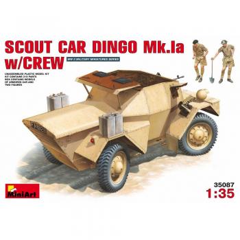 MiniArt 1/35 Scout Car Dingo Mk 1a Plastic Model Kit with Crew