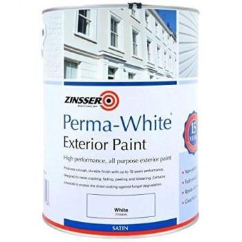 ZINSSER PERMAWHITE EXT SATIN WHITE W/BASED 2.5L