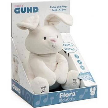 Lapin en peluche parlant interactif Flora