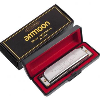 Ammoon Armónica con Estuche de Almacenamiento 10 Agujeros 20 Tonos
