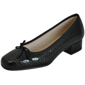 Sapatos de salto baixo de pele sintética – estilo DCHICAS