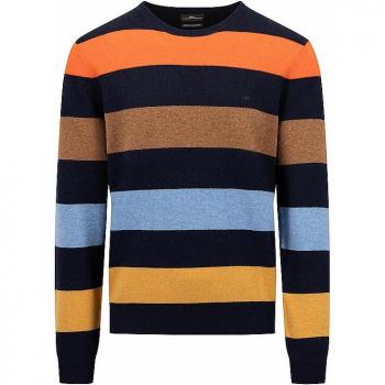Dunkelblauer Strickpullover mit Rundhalsausschnitt für Herren