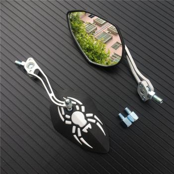 8mm/10mm Motorradspiegel in Schwarz und Blau